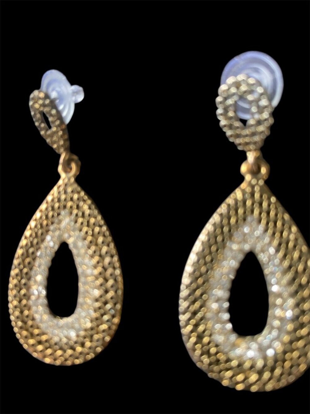 vintage gold and silver tone earrings